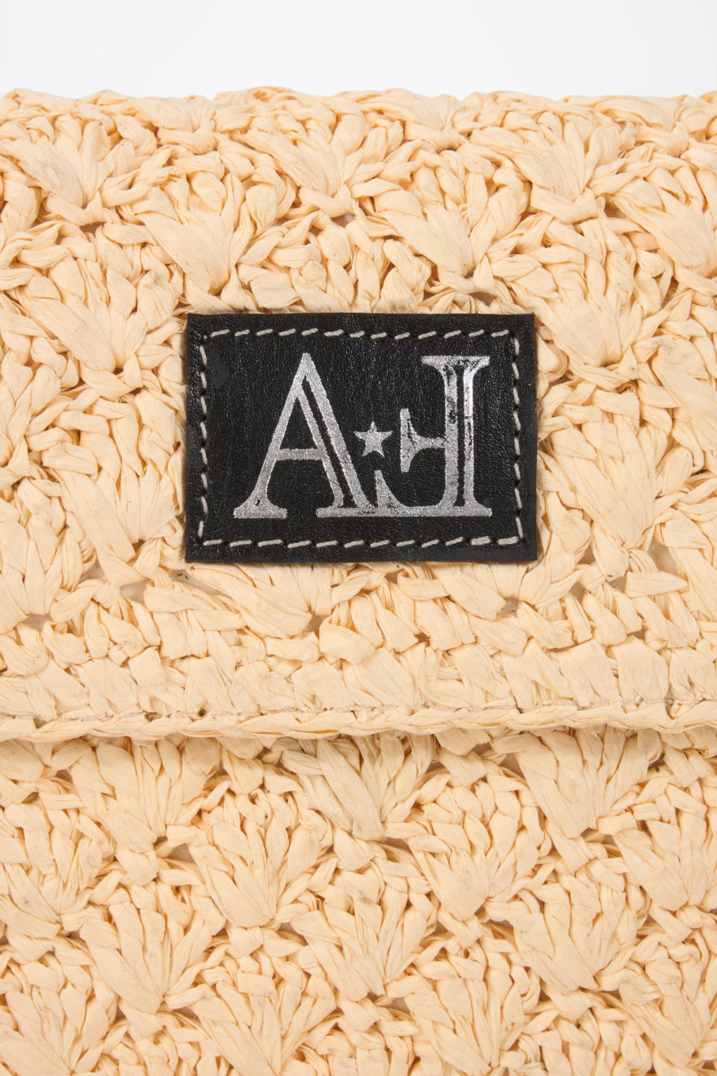 Paper yarn crossbody bag - front view