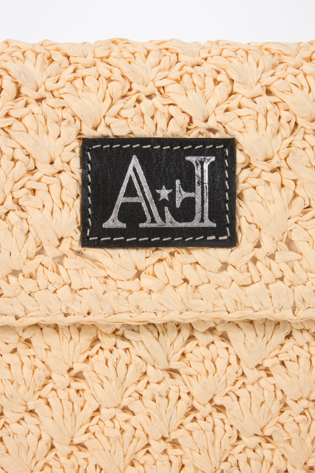 Paper yarn crossbody bag - front view