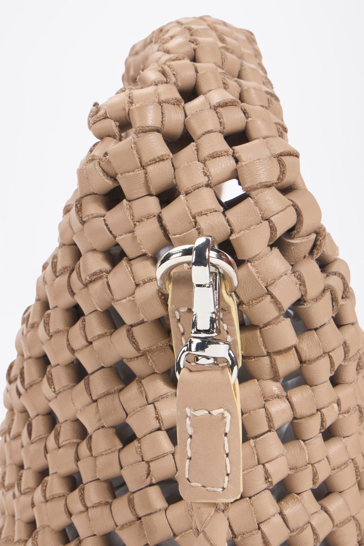 AF Woven Leather Crossbody Bag – Gold A★F logo plate detail
