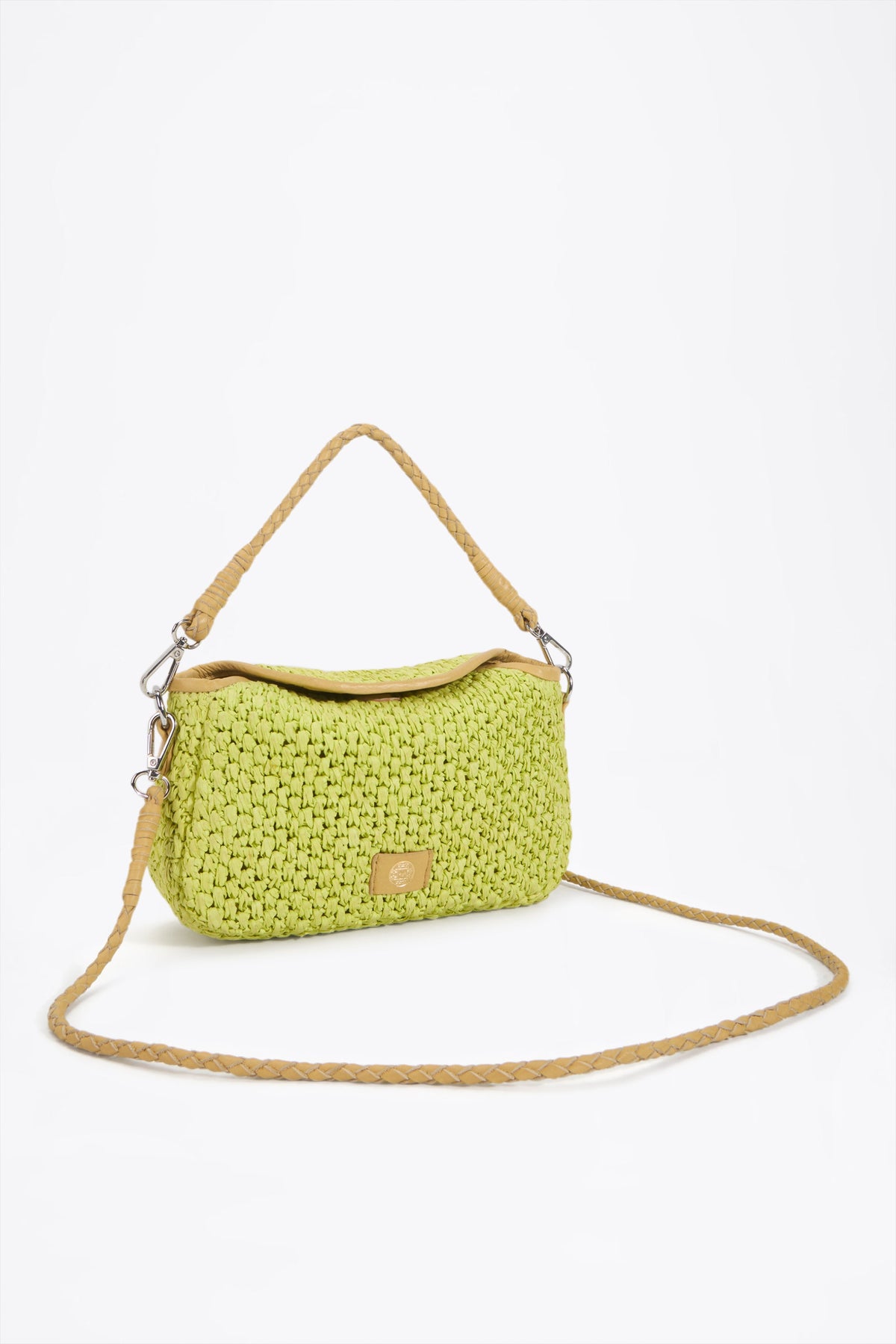 EJA Crossbody Bag Lime Green - Front View