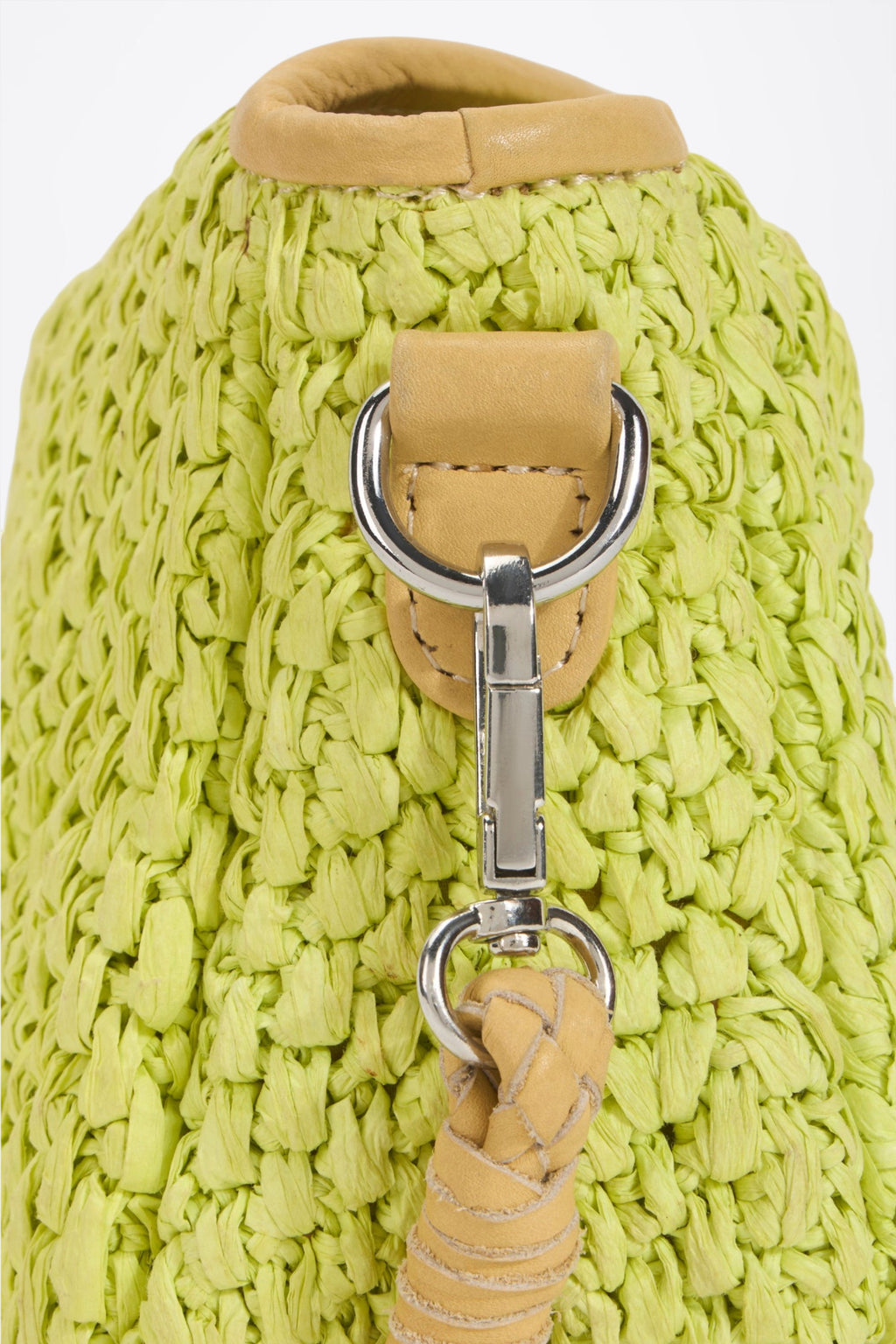 EJA Crossbody Bag Lime Green - Brand Label Detail